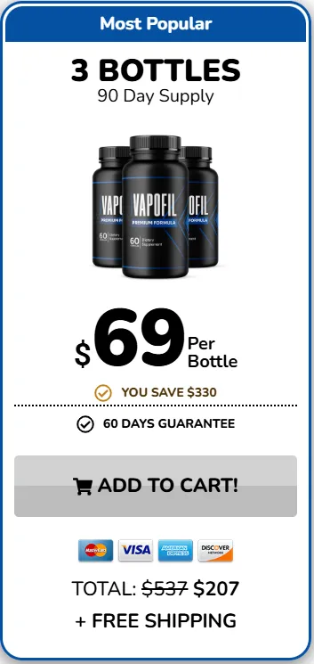VapoFil 3 Bottle Price