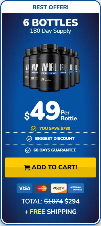 VapoFil 6 Bottle Price
